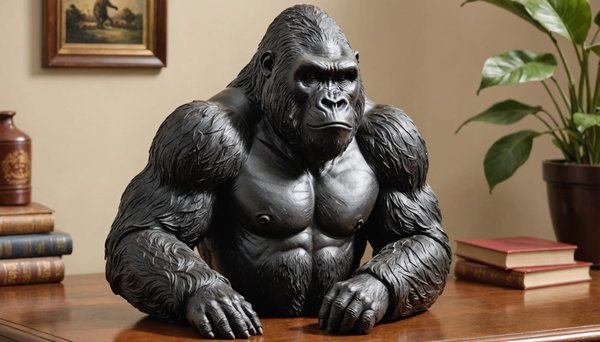 Gorilla statue: perfekte deko für einzigartiges zuhause